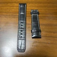 【新品未使用】ボーム&メルシー 純正 アリゲーターストラップ 黒 ブラック アリゲーター ストラップ 20.0 MM - MX007FV3 Baume