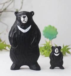 ☆新品未使用品☆木彫りのくまさん 親子セット - メルカリ