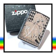 ZIPPO・ライター(キャラクター)　B.戦場ヶ原ひたぎ(シルバー) ZIPPOライター 「＜物語＞シリーズ」 物語シリーズ Zippo B柄 (戦場ヶ原ひたぎ) (キャラクターグッズ