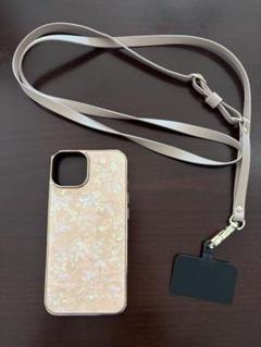 iPhone14 用 UNICASE スマホケース+ショルダーストラップおまけ付