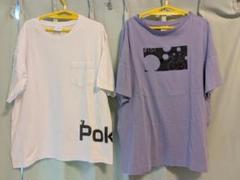 Pokemon ポケモン Tシャツ ミューツー S パープル M ホワイト 2枚