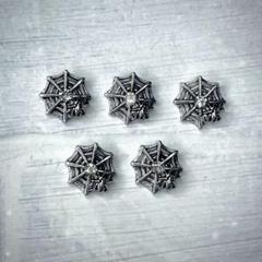 【ネイルパーツ】　蜘蛛の巣メタル シルバー　《5pcs 5》のサムネイル
