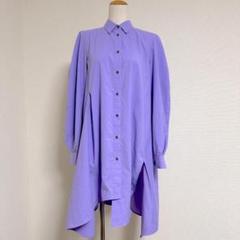 ENFOLD PEタイプライター バックギャザーチュニックシャツ
