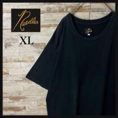 2909 U【人気デザイン・ＸＬ】ニードルス☆パピヨン刺繍ロゴ入りＴシャツ