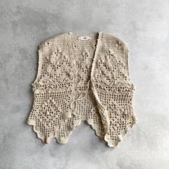 unfil hand-crochet cropped vest ベスト かぎ編み - メルカリ