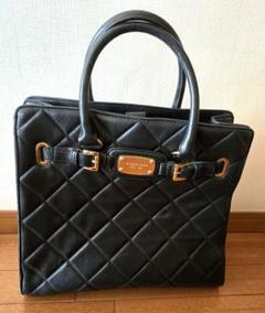 【未使用に近い】MICHAEL KORS キルティング トートバッグ　黒 Amazon | [マイケルコース] ナイロン キルティング トートバッグ