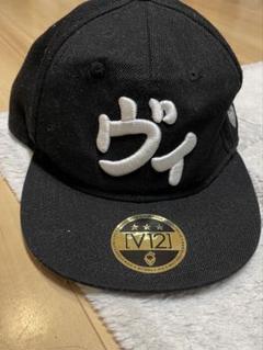レア✨美品✨Ｖ１２　ヴィトゥエルヴ　ゴルフウェア　キャップ　カタカナ　帽子　刺繍 中古 ヴィ・トゥエルヴ V12 フラットキャップ ホワイト 白