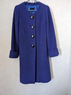 美品！100%リネン　ロイヤルブルー春コート 楽天市場】ロイヤルブルー（カラーベージュ）（コート