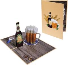 ⭐新品⭐Magic Ants 3D ポップアップ 父親 誕生日 カード ビール