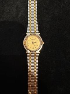 158-4☆美品☆ GUCCI グッチ 9000L コンビ ゴールド 腕時計 箱