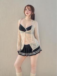 アンドマリー andmary Coco pleats swimwear ブラック - メルカリ