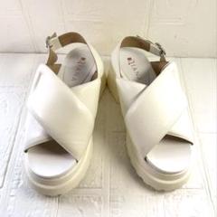 ダイアナ 厚底ストラップサンダル 24㎝/L