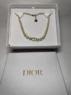 Dior パールネックレス CDロゴ 箱付き 美品