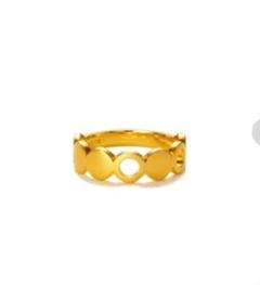 美品！5個！PASTIERA パティエラゴールドリング 18k ギフトに好評！￥5,000台の「K18リング」がとにかく洒落てる