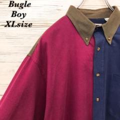 《希少》デザインシャツ☆半袖シャツ XL 刺繍ロゴ HS420