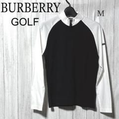 バーバリーゴルフ ハーフジップ トップス BURBERRY GOLF バイカラー バーバリーゴルフ ハーフジップ トップス BURBERRY GOLF バイ