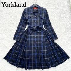 黒と青のタータンチェック柄ケープコート　YORKLAND 2025年最新】yorkland コートの人気アイテム - メルカリ