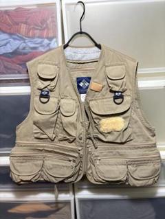 早い者勝ち」80s Columbia フィッシングベスト M 赤