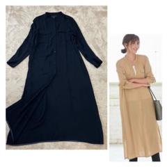 ICB Inside Twill ロングブラウス ロングシャツワンピース