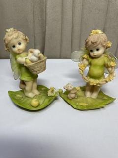 森の妖精 天使 置物 ハンドメイド