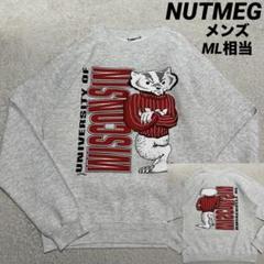 90s NUTMEG WISCONSIN バッキー 両面プリント ML相当のサムネイル