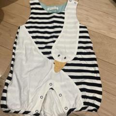 Babycheer アヒルデザイン ストライプロンパース 70センチ