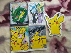 ポケモンセンター　ピカチュウ、メガレックウザ　ステッカー　5種セット