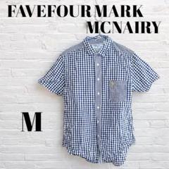 美品‼︎【M】FIVE FOUR MARKMCNAIRYギンガムチェック半袖シャツ