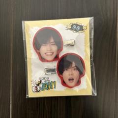 琳寧 缶バッジ、ヘアクリップ 2点セット Johnny's - 菅田琳寧 ヘアクリップの通販 by Pᵕ̈N｜ジャニーズ
