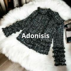 新品adonisis アドニシス　tweed ジャケット　ラメ入り 2025年最新】Adonisisツイードジャケットの人気アイテム - メルカリ