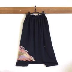 着物パンツ【咲】サルエル スカーチョ ちりめん 和柄 ハンドメイド クセになる開放感。和風 和柄 中華風 中国風 オリエンタル
