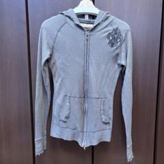 Cook Jeans フード付きグレーパーカーy2k