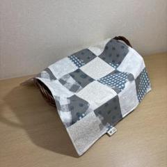 ハンドメイド　マルチカバー　パッチワーク　マルチクロス　かごカバー　かけカバー