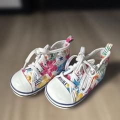 Converse フローラルプリント ハイカットスニーカー