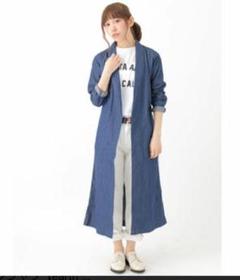 earth music&ecology デニムロングカーディガン 春ロングコート