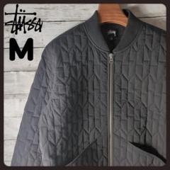 【美品 23FW M】ステューシー リサイクルフィル キルティングジャケット 美品 23FW M】ステューシー リサイクルフィル キルティング