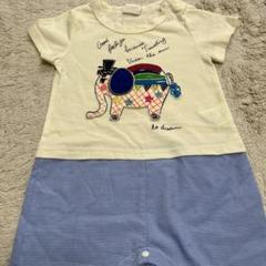 ☆美品☆FUNNY STORY 象刺繍ロンパース サイズ80