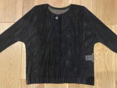 プランテーション【イッセイミヤケ】ウール イカコート カーディガン 羽織 M 黒 イッセイミヤケ ISSEY MIYAKE カーディガン - メルカリ