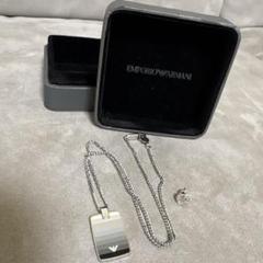 EMPORIO ARMANI グラデーション ネックレス シングルピアス