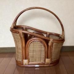 【風間 籐家具】昭和レトロ　kazama　ヴィンテージ マガジンラック