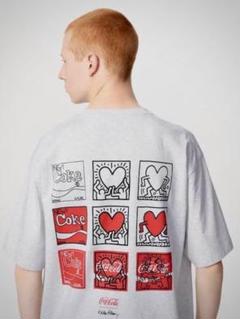 キス コカコーラコラボ オーバーサイズ ショート丈トレーナー 起毛 キス コカコーラコラボ オーバーサイズ ショート丈トレーナー 起毛