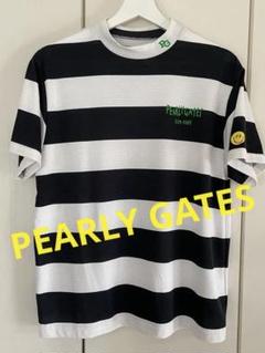 PEARLY GATESパーリーゲイツボーダーTシャツゴルフスマイルサイズ2 PEARLY GATESパーリーゲイツボーダーTシャツゴルフスマイル