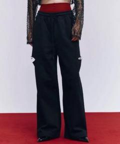 josemoon スウェットパンツ　ブラック 2WAY SWEAT PANTS(F WHITE): BOTTOMSjosemoon