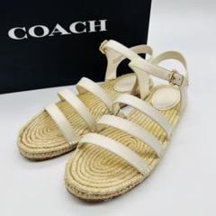 【美品】COACH ミュール　ストラップサンダル　未使用に近1回着用収納箱あり 楽天市場】コーチ ミュールの通販