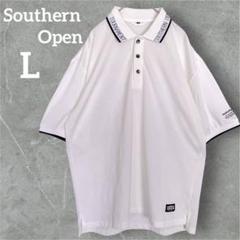 極美品✨Southern Open 半袖ポロシャツ ホワイト【L】ゴルフ