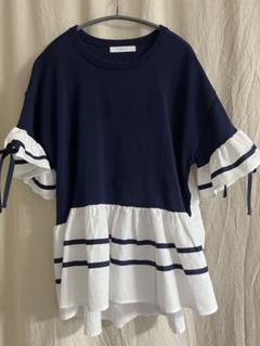【新品未使用品】FENNEL フェンネル　フリルシャツ　9号（M） フェンネル FENNEL サイドフリルオーバーブラウス （ベージュ