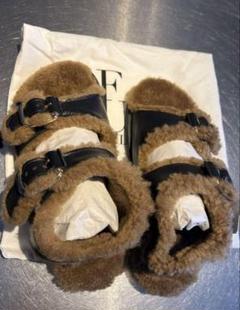 Fur Deluxe ファーデラックス　リサイクルファーサンダル