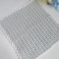 14ニッタオル ハンカチ ハンドメイド コットン 手編み