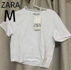 新品　ZARA ザラ　クロップド丈Tシャツ Tシャツ　ミニT トップスのサムネイル