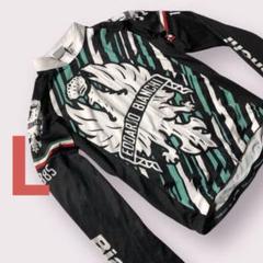 Bianchi サイクルジャージ Lサイズ ブラック/ホワイト